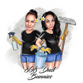 808 Dust Bunnies Cleaning Service School logo