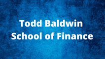 Todd Baldwin School of Finance logo