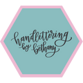 Hand Lettering with Bethany logo