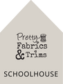 Pretty Fabrics and Trims Schoolhouse logo