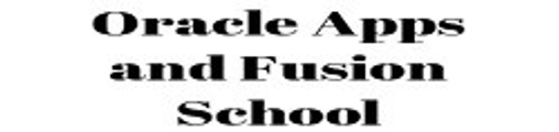 Oracle Apps and Fusion School logo
