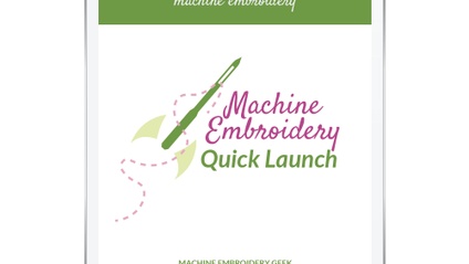 Product image for Machine Embroidery Quick Launch