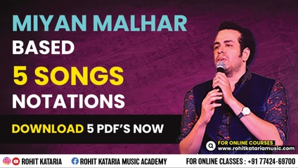 Product image for Miyan Malhar Songs Notations - 5 Songs 
