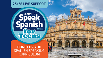 Product image for Spanish 3 Course with focus in Communication and Culture (LIVE Support)