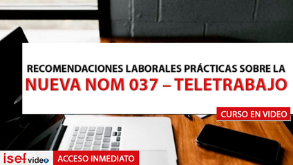 Product image for RECOMENDACIONES LABORALES PRÁCTICAS SOBRE LA NUEVA NOM 037 TELETRABAJO 