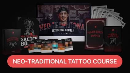 Product image for Tattooing 101’s Neo Traditional Tattooing Course