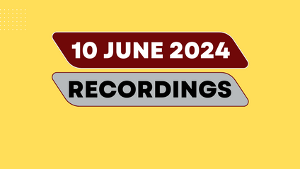 Product image for 10 June 24 Recordings