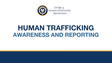 Product image for Human Trafficking Awareness and Reporting
