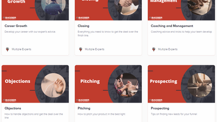Product image for Badger Sales University - All Access: Start for free!                     