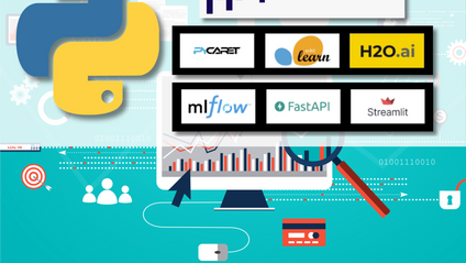 Product image for 2-Course Python Track: Machine Learning, APIs, & Data Science Automation