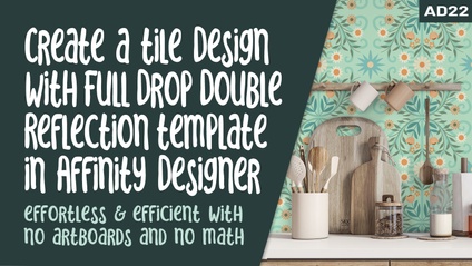 Product image for Affinity Designer 022 - Full Drop Repeat Pattern