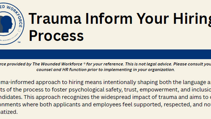 Product image for Trauma Inform Your Hiring Process Resources & Checklist