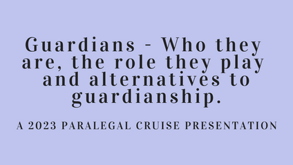 Product image for Guardians - Who they are, the role they play and alternatives to guardianship.