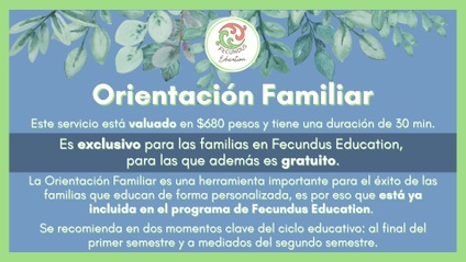 Product image for Orientación Familiar (servicio exclusivo y gratuito para familias Fecundus)