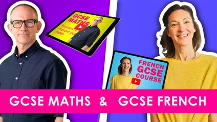 Product image for GCSE Maths and French Revision Course Bundle