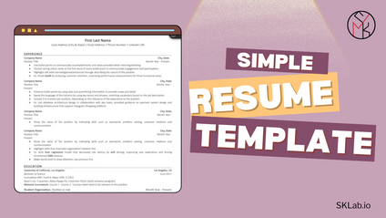 Product image for Back to Basics Resume Template
