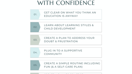 Product image for Confident Homeschool 101: A Graduated Homeschool Mom's Guide to your 1st Year Homeschool