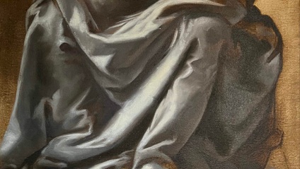 Product image for Exploration in Classical Painting Techniques - Recreation of Leonardo Da Vinci's Drapery Study for a Seated Figure