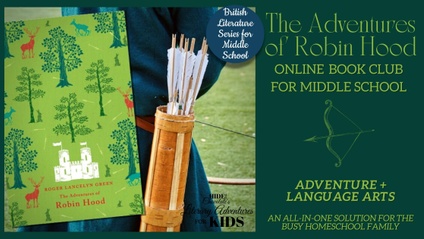 Product image for The Adventures of Robin Hood Online Book Club ~ British Literature Series for Middle School