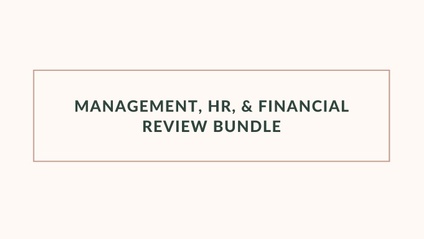 Product image for Management, HR and Financial Review Bundle