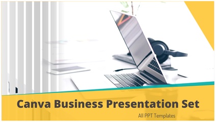 Product image for Canva Business Presentation Template - Full Set 