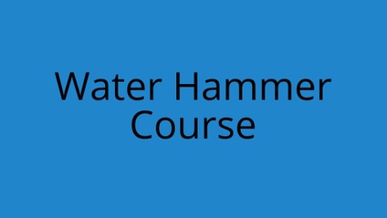 Product image for WATER HAMMER COURSE