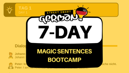 Product image for 7-Day Magic Sentences Bootcamp - German