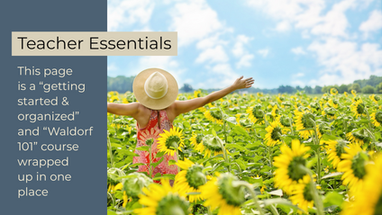 Product image for Waldorf Teacher Course: Teacher Essentials
