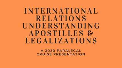 Product image for International Relations Understanding Apostilles & Legalizations