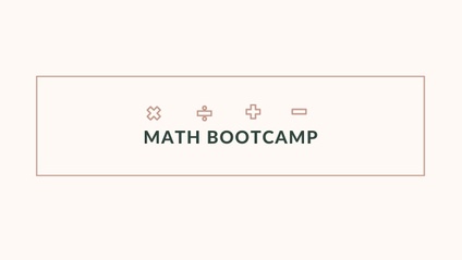 Product image for Math Boot Camp