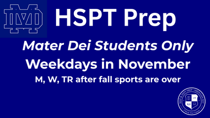 Product image for November Weekday Course For Mater Dei Students Only