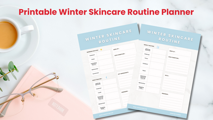 Product image for Printable Winter Skincare Routine Planner