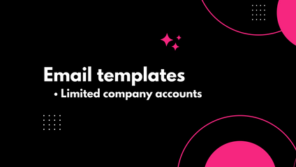 Product image for Email templates - Limited company accounts