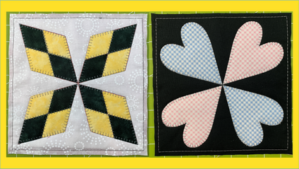 Product image for Hearts & Diamonds - 8" BOM club - Feb 2025
