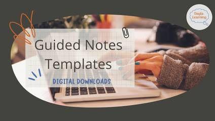Product image for Guided Notes Templates (Digital Version)