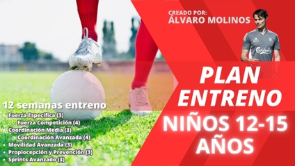 Product image for 3-6 MESES PREPARACIÓN FÍSICA PREVIA a la ELITE.  Adolescentes (12-15). Con Certificado