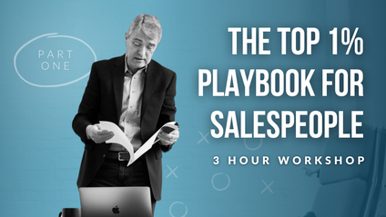 Product image for The Top 1% Playbook for Salespeople: Part 1 Workshop