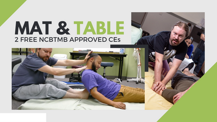 Product image for Mat & Table 2 Free NCBTMB CEs