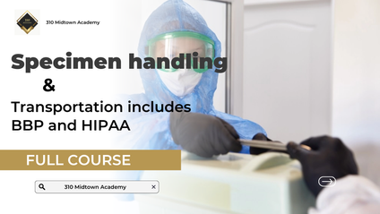 Product image for Specimen, handling, and transportation includes BBP & hIPPA Course
