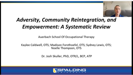 Product image for Adversity, Community Reintegration, and Empowerment: A Systematic Review