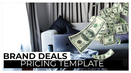 Product image for Pricing template for brand deals