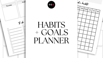 Product image for Habits & Goals Tracker Printable