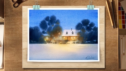 Product image for Watercolour Tutorial "Magic Winter"