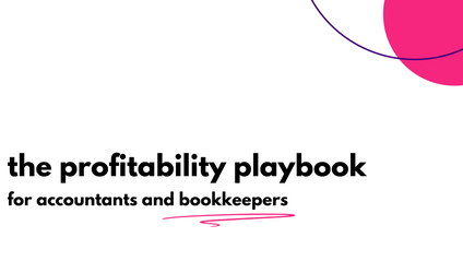 Product image for The profitability playbook for accountants and bookkeepers