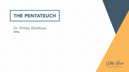 Product image for OT114 - The Pentateuch