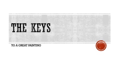 Product image for The Keys to a Great Painting