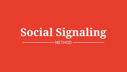 Product image for Social Signaling Method