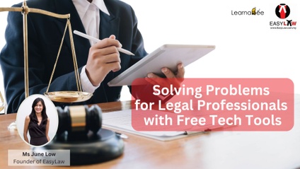 Product image for (English) SOLVING PROBLEMS FOR LEGAL PROFESSIONALS WITH FREE TECH TOOLS by Ms June Low