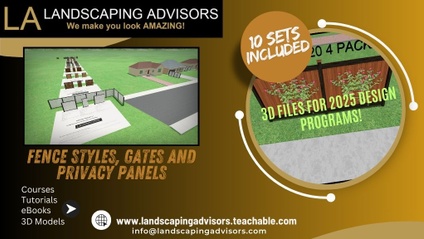 Product image for Fence, gates and privacy panels styles.