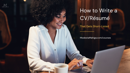 Product image for How to Write a CV/Résumé: That Gets Short-Listed